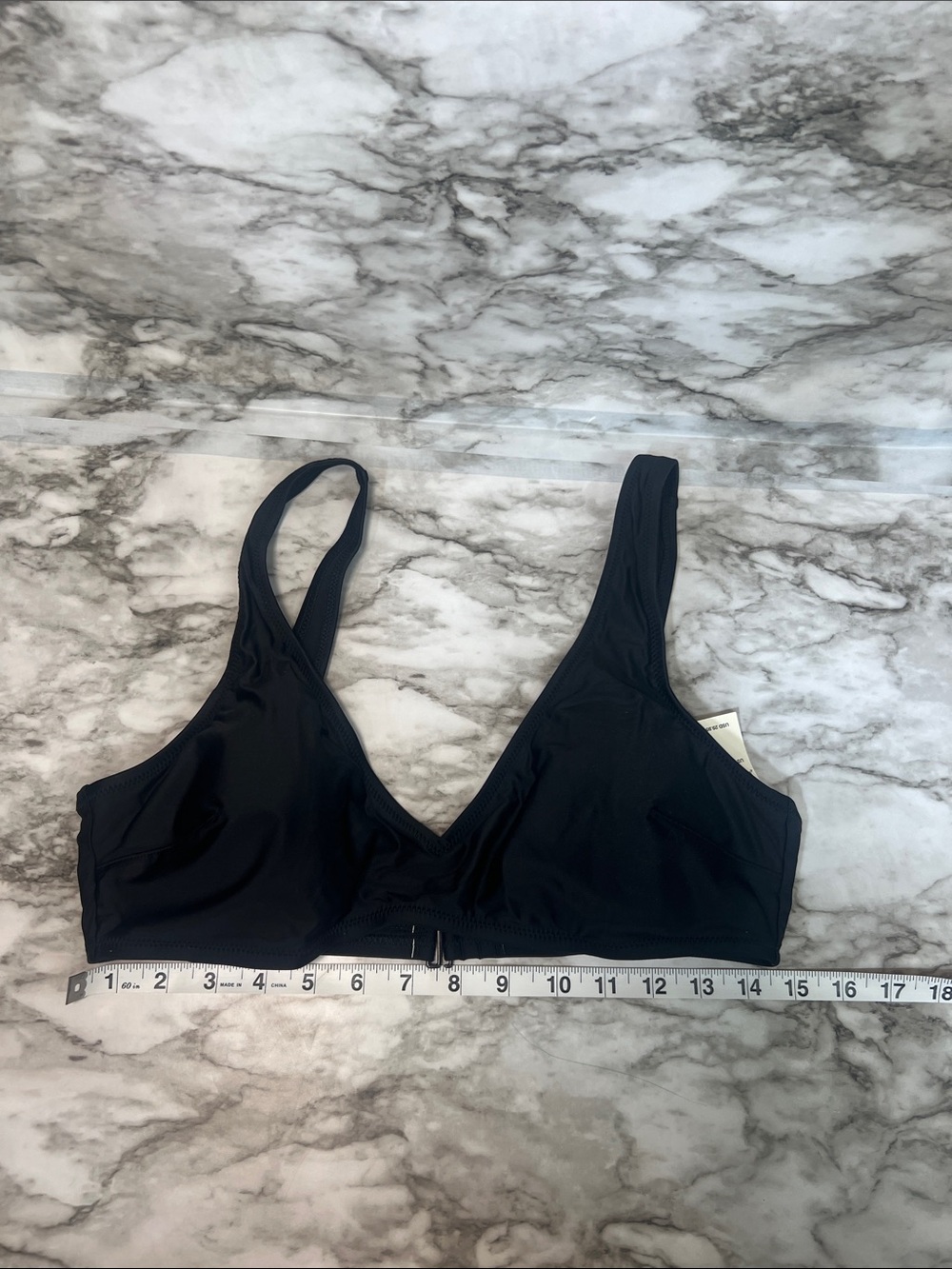 aerie Black Minimal Soft-Cup Bikini Top